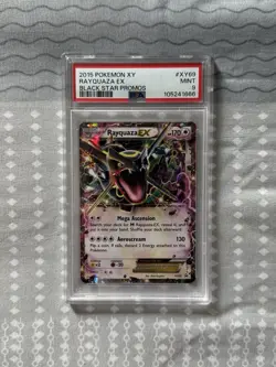 2015 Pokemon Rayquaza EX #XY69 XY Black Star Promo Holo Rare PSA 9 Mint - Image 1