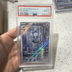Pokemon Poliwhirl 176/165 SV2a 151 Art Rare Holo PSA 10 Japanese 2023 - Image 1