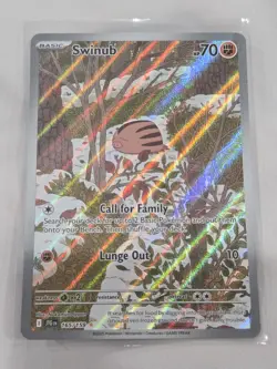Swinub 165/159 Journey Together Pokemon TCG Illustration Rare Near Mint - Image 1