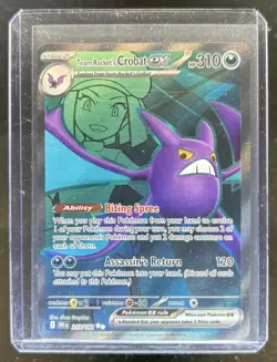 2025 Pokemon Destined Rivals Team Rocket's Crobat ex #217/182 - Image 1