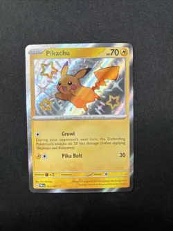 Pokemon Pikachu Baby Shiny 131/091 SV Paldean Fates PAF NM Condition - Image 1