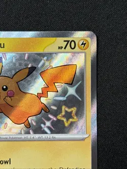 Pokemon Pikachu Baby Shiny 131/091 SV Paldean Fates PAF NM Condition - Image 3