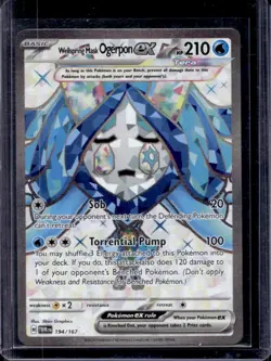 2024 Pokemon Twilight Masquerade Wellspring Mask Ogerpon ex #194/167 - Image 1