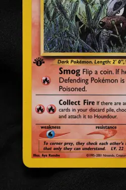 Houndour 1st Edition 24/75 LP Neo Discovery Regular Rare Pokemon TCG - Image 5