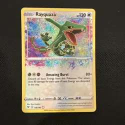 Rayquaza 138/185 - STELLAR NEAR MINT NM - Swsh04: Vivid Voltage Holo Pokemon - Image 1
