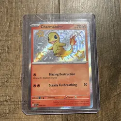 Pokemon TCG Charmander 109/091 Paldean fates Baby Shiny Holo Rare - Image 1