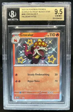 2023-24Pokemon SV Black Star Promos Crocalor #080 BGS 9.5 - Image 1