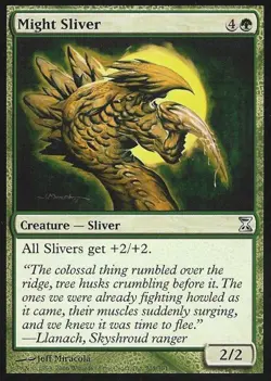 Might Sliver - Medium Play MTG Time Spiral - Image 1