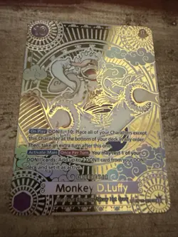 One Piece CCG Monkey.D.Luffy OP05-119 Legendary English Near Mint Raw - Image 1