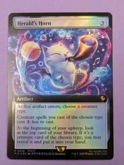 MTG Magic: FINAL FANTASY: Commander: Herald's Horn Foil #0228 Promotional - NM - Image 1