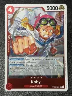 Koby PRB02-001 - Foil Rare - One Piece TCG: Premium Booster -The Best- Vol. 2 NM - Image 1
