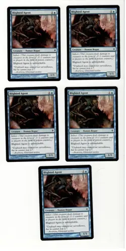 Blighted Agent X 5. New Phyrexia. NM. MTG. Magic the Gathering. - Image 1