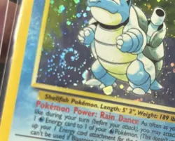 Blastoise 002/130 Base Set 2 Holo MP Swirl Pokemon Card - Image 2