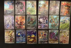 Pokemon TCG Lot Of 18 Cards Japanese AR SAR Terastal Mega - Image 1