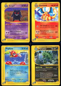 Pokemon EXPEDITION - 4 Nonholo Cards Bundle - ENG - Lightly Played/Near Mint - Image 1