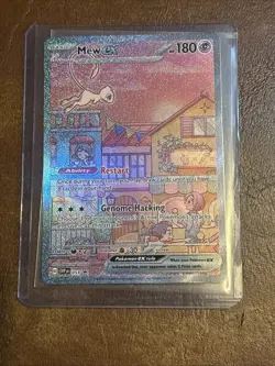Pokemon Mew EX SVP 053 Scarlet & Violet Promo Full Art Holo Card English Mint - Image 1