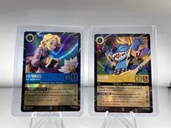 Disney Lorcana Magical Places Stitch And Rapunzel EPCOT Promo Cards - Image 1