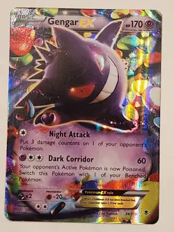 Pokemon Gengar EX TCG Holo Rare Card XY Phantom Forces 34/119 - Image 1