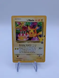 Pokemon Pikachu Birthday Card 24-Holo Celebrations Promo perfect Card - Image 1