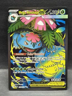 Pokemon TCG Mega-Venusaur-EX Evolutions Holo Full Art Ultra Rare Card 155/132 - Image 1
