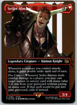 Seifer Almasy (Borderless) Foil R FINAL FANTASY 389 NM - Image 1