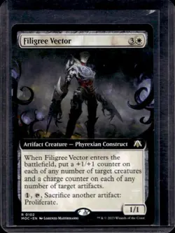 2023 Magic The Gathering MTG Filigree Victor Extended Art #102 - Image 1