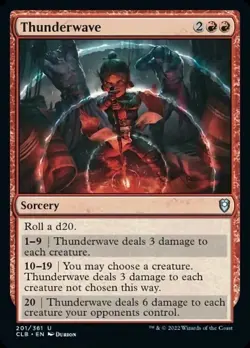 MTG Thunderwave - Battle for Baldur's Gate (CLB) NM #201 - Image 1