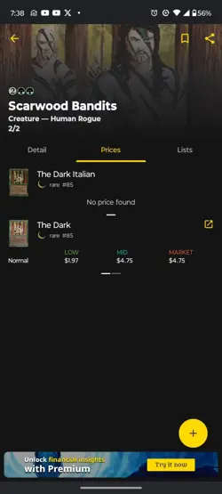 Magic: The Gathering MTG Scarwood Bandits - The Dark 1994 - Near-Mint/NM A+!!!!! - Image 4