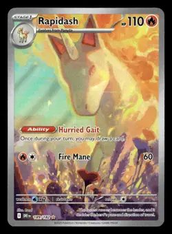 Pokemon Rapidash #189/182 tcg Near Mint or Better - Image 1