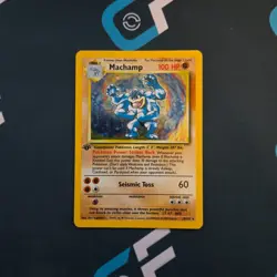 Machamp 8/102 1st Edition 1999 Base Set Pokemon TCG Holo Rare - Image 1