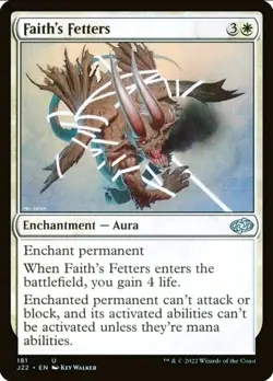 X 1 Faith's Fetters NM J22 MTG Magic The Gathering - Image 1