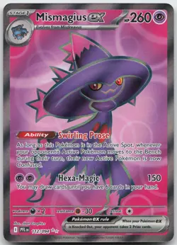 MISMAGIUS EX 112/094 ULTRA RARE PHANTASMAL FLAMES POKEMON HOLO NM - Image 1
