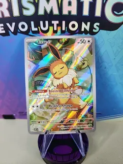 Pokemon TCG Eevee Prismatic Evolutions Black Star Promo Card ETB #173 - Image 1