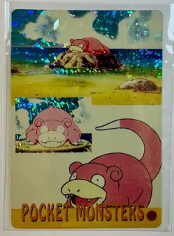 SLOWPOKE Pocket Monsters Pokemon Japanese Anime Vending Prism Sticker Holo Foil - Image 1