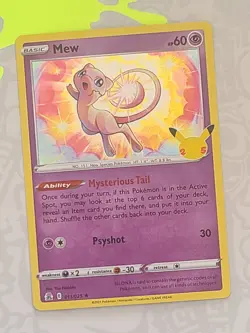 Pokemon 011/025, Mew, Celebrations, Holo, Rare, LP - Image 1