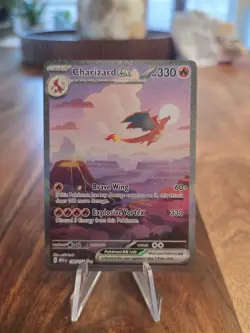 2023 Pokemon Scarlet & Violet 151 199/165 Charizard EX Full Illustration Rare - Image 1