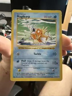 Pokemon TCG Magikarp 35/102 *Shadowless* Base Set English 1999. HP - Image 1