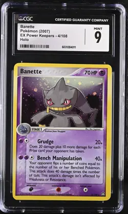 Banette 4/108 Holo EX Power Keepers Pokemon CGC 9 Mint - Image 1