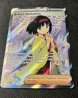 Pokemon Erika's Invitation Sv2a 151 196/165 Ultra Rare Full Art Holo - Image 1