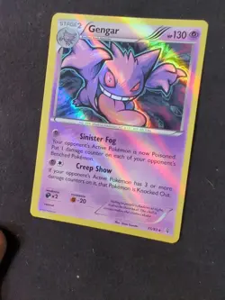 Ultra Rare Pokemon Gengar 60/162 Breakthrough Holo With CRAZY HOLO BLEED ERROR - Image 4