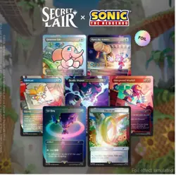 MTG Secret Lair x Sonic the Hedgehog Chasing Adventure Foil Edition OPENED - Image 1