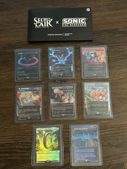 MTG Secret Lair x Sonic the Hedgehog Chasing Adventure Foil Edition OPENED - Image 2