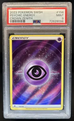 2023 Pokemon SWSH Crown Zenith Basic Psychic Energy #156/159 PSA 9 - Image 1