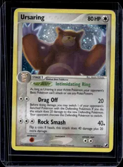 2005 Pokemon EX Unseen Forces Ursaring Holo #18/115 - Image 1