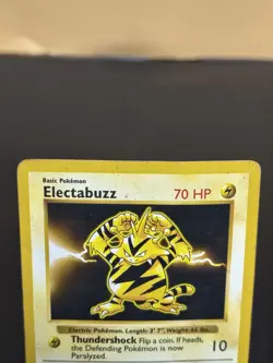Pokemon TCG Base Set (Shadowless) #020/102 Electabuzz Free Shipping! - Image 2