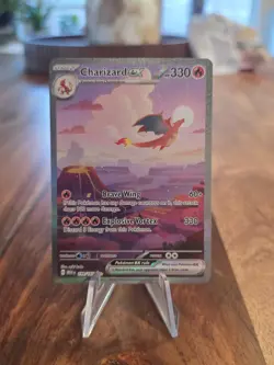 Pokemon 2023 SV Scarlet & Violet 151 199/165 Charizard EX Full Illustration Rare - Image 1