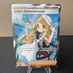 Pokemon Lillie’s Determination 169/132 Mega Evolutions Trainer Holo NM - Image 1