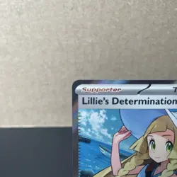 Pokemon Lillie’s Determination 169/132 Mega Evolutions Trainer Holo NM - Image 3