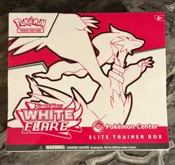 Pokemon Center ETB Elite Trainer Box White Flare Sealed New Plastic Case Pokemon - Image 1