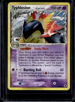 2006 Pokemon EX Dragon Frontiers Typhlosion Holo #12/101 - Image 1
